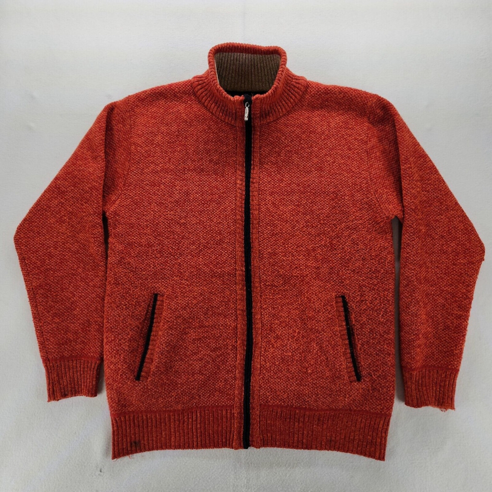 Vcansion Men's Classic Soft Knitted Cardigan Sweaters Fleece Lined Sz XL Autumn